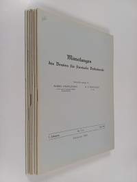 Mitteilungen des Vereins für finnische Volkskunde 1-2 Jahrang Nr. 1-4, Mai-Dezember 1943-1945