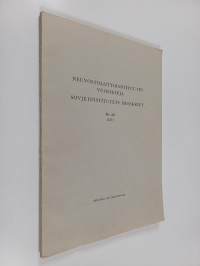 Neuvostoliittoinstituutin vuosikirja Sovjetinstitutets årsskrift. 23 : 1971