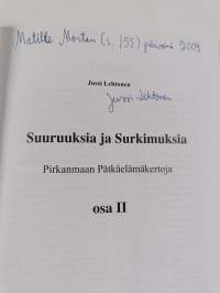 Suuruuksia ja surkimuksia : Pirkanmaan pätkäelämäkertoja Osa 2 (signeerattu, tekijän omiste)