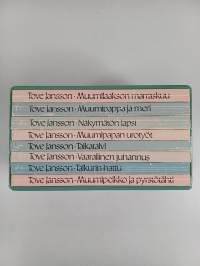 Muumilaakson tarinat 1-8 (pahvikotelossa) : Taikurin hattu ; Taikatalvi ; Muumipapan urotyöt ; Näkymätön lapsi ; Muumipappa ja meri ; Vaarallinen juhannus ; Muumi...