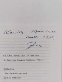 Cultural minorities in Finland : an overview towards cultural policy (signeerattu)