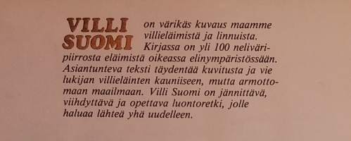Villi Suomi. ( Zoologia, villieläimet, linnut )