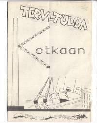 Tervetuloa Kotkaan - Kotkan kunnallisvirkamiesten kevätjuhla  1957 käsiohjelma