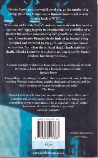 Donna Leon - Wilful Behaviour, 2002.