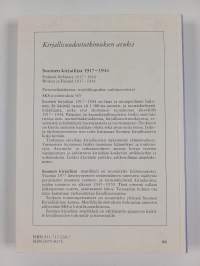 Kirjallisuudentutkijain seuran vuosikirja 33