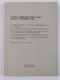 Suomen kirkkohistoriallinen seura : vuosikirja 1986