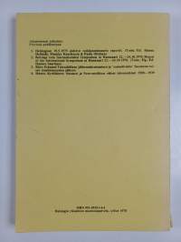Toisen maailmansodan vaikutus suomalaiseen kulttuuriin : seminaari Joensuussa 21.-22.6.1977 : yhteenveto alustuksista ja valmistetuista puheenvuoroista sekä niist...