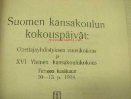 Suomen kansakoulun kokouspäivät Turussa kesäkuun 10-13 p:nä 1914 - Opas