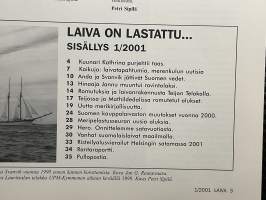 Laiva 2001 nr 1 - Suomen laivahistoriaa -lehti / magazine, finnish maritime history, Kuunari Kathrina, Teijon telakka, romutukset Teijossa ja Mathildedahlissa