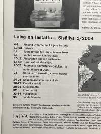 Laiva 2004 nr 1 - Suomen laivahistoriaa -lehti / magazine, finnish maritime history, turkulainen Sokol