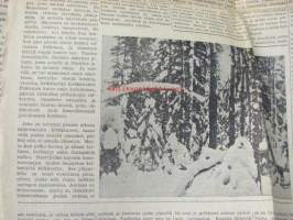 Satakunnan kansan joululiite 1938 -sis. mm. artikkelit; Odert Gripenberg ja hänen koulunsa Porissa, A.E. Järvinen Joulu ja metsät, F.E. Sillanpää Jouluirjoitus