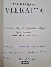 Vieraita (signeerattu, tekijän omiste)