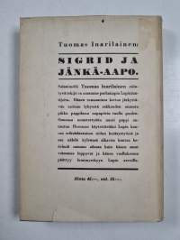 Sigrid ja Jänkä-Aapo : kertomus taka-Lapista