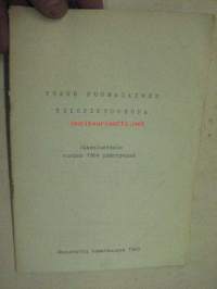 Turun Suomalainen Yliopistoseura - Jäsenluettelo vuoden 1964 päättyessä -moniste