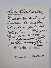 Sähkeitä tähdistä : Uforismeja (tekijän omiste)