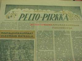 Pirkka 1955 nr 19 -mm. artikkelit Sonja Henie, Allis Chalmers D 270 traktori