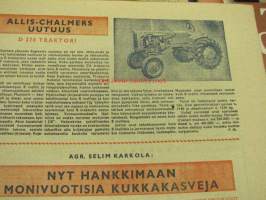 Pirkka 1955 nr 19 -mm. artikkelit Sonja Henie, Allis Chalmers D 270 traktori