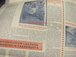 Pirkka 1955 nr 19 -mm. artikkelit Sonja Henie, Allis Chalmers D 270 traktori