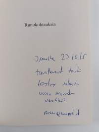 Runokohtauksia (signeerattu, tekijän omiste)