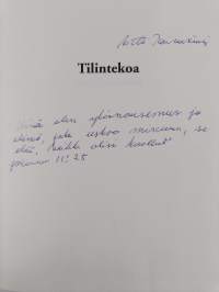 Tilintekoa (signeerattu, tekijän omiste)
