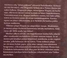Kolmastoista kylä. ( Historiallinen jännäri, rikoskirjallisuus )