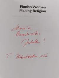 Finnish women making religion : between ancestors and angels (signeerattu, tekijän omiste)