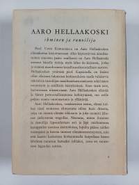 Aaro Hellaakoski : ihminen ja runoilija