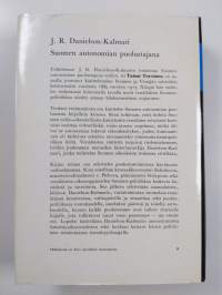 J.R. Danielson-Kalmari Suomen autonomian puolustajana