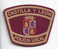ESPANJA - ESPANJAN POLIISI - PAIKALLINEN POLIISI CASTILLA JA LEÓN poliisi hihamerkki