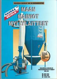 Haukka Sjiold myllylaitteet myyntiesite  tuote-esite 4 sivua 1990