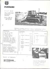 Fiat 80-65 maataloustrkatori    myyntiesite  tuote-esite 1 sivu