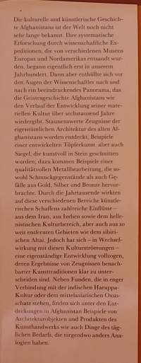 Die Kunst des Alten Afghanistan.    ( Taidehistoria, taidekulttuuri, taideteoksia kivestä ja metallista, kulttuurihistoria )