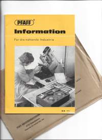 Pfaff ( Ompelukone) Information 1972 nr 3/4