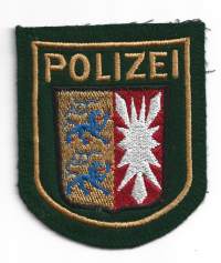 VINTAGE Länsi-Saksan poliisin Polizei poliisi hihamerkki