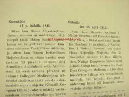 Lääkintöhallituksen kiertokirjeet apteekeille - Medicinalstyrelsens cirkulär till apoteken