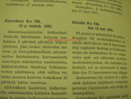 Lääkintöhallituksen kiertokirjeet apteekeille - Medicinalstyrelsens cirkulär till apoteken