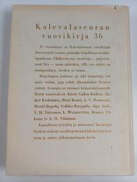 Kalevalaseuran vuosikirja 36