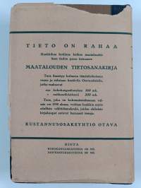 Maatalouden tietosanakirja 1-3 : Aaltolevy - Kasvutekijät ; Kataja - Nesterihma ; Netto - Öljyt