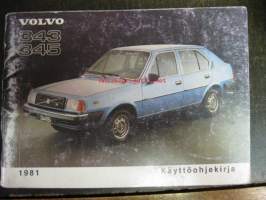 Volvo 343 345 - käyttöohjekirja 1981