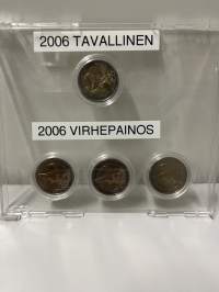 2€ virhelyöntikolikko 2006, katso kuvat. Löytyy 3 kpl, 150€ kpl.