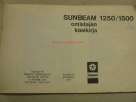 Sunbeam 1250/1500 -käyttöohjekirja