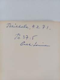 Muistelen, mietin, ihmettelen (signeerattu, tekijän omiste)