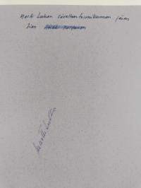 Laulu Muhokselle (signeerattu, tekijän omiste)