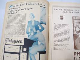Kotiliesi 1931 nr 1, Nykyaikaa kodinsisustuksessa - arkkitehdit Aino &amp; Alvar Aalto - Erik Bryggman - P. &amp; M Blomstedt - 4-sivuinen artikkeli kalustekuvineen...