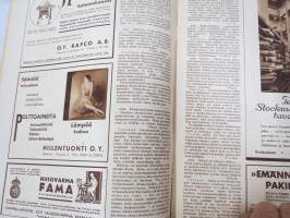 Kotiliesi 1931 nr 1, Nykyaikaa kodinsisustuksessa - arkkitehdit Aino &amp; Alvar Aalto - Erik Bryggman - P. &amp; M Blomstedt - 4-sivuinen artikkeli kalustekuvineen...