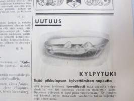 Kotiliesi 1931 nr 1, Nykyaikaa kodinsisustuksessa - arkkitehdit Aino &amp; Alvar Aalto - Erik Bryggman - P. &amp; M Blomstedt - 4-sivuinen artikkeli kalustekuvineen...