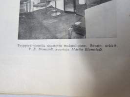 Kotiliesi 1931 nr 1, Nykyaikaa kodinsisustuksessa - arkkitehdit Aino &amp; Alvar Aalto - Erik Bryggman - P. &amp; M Blomstedt - 4-sivuinen artikkeli kalustekuvineen...