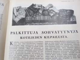 Kotiliesi 1931 nr 1, Nykyaikaa kodinsisustuksessa - arkkitehdit Aino &amp; Alvar Aalto - Erik Bryggman - P. &amp; M Blomstedt - 4-sivuinen artikkeli kalustekuvineen...