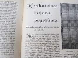 Kotiliesi 1931 nr 1, Nykyaikaa kodinsisustuksessa - arkkitehdit Aino &amp; Alvar Aalto - Erik Bryggman - P. &amp; M Blomstedt - 4-sivuinen artikkeli kalustekuvineen...