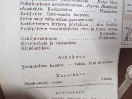 Kotiliesi 1931 nr 1, Nykyaikaa kodinsisustuksessa - arkkitehdit Aino &amp; Alvar Aalto - Erik Bryggman - P. &amp; M Blomstedt - 4-sivuinen artikkeli kalustekuvineen...